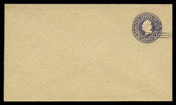 U.S. Scott # U 449/08, UPSS 2777/20, 1920-1 2c (Type 2 Sch) on 3c (U436a) Washington, dark violet on amber, Die 1 - Mint (See Warranty)