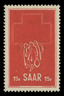 SAAR Scott # 230, 1952, Red Cross & Refugees