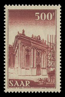 SAAR Scott # 245 500fr St. Ludwig's Cathedral