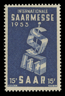SAAR Scott # 246, 1953. Fair at Saarbrucken