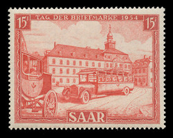 SAAR Scott # 249, 1954. Stamp Day