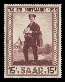 SAAR Scott # 256, 1955 Stamp Day