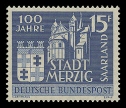 SAAR Scott # 285, 1957 Centenary of the Town of Merzig
