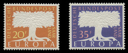 SAAR Scott # 286-7, 1957 Europa (Set iof 2)