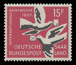 SAAR Scott # 288, 1957 International Letter Writing Week