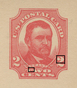 U.S. Scott # UX  25T2, UPSS #S35Bb-2 1911 2c Ulysses S. Grant, red on buff, Type 2 - Mint Postal Card (See Warranty)
