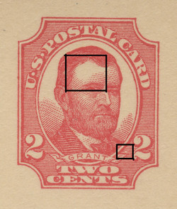 U.S. Scott # UX  25T2, UPSS #S35Bd-1 1911 2c Ulysses S. Grant, red on buff, Type 2 - Mint Postal Card (See Warranty)