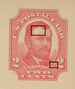 U.S. Scott # UX  25T2, UPSS #S35Bd-3 1911 2c Ulysses S. Grant, red on buff, Type 2 - Mint Postal Card (See Warranty)