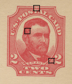 U.S. Scott # UX  25T2, UPSS #S35Bh-1 1911 2c Ulysses S. Grant, red on buff, Type 2 - Mint Postal Card (See Warranty)