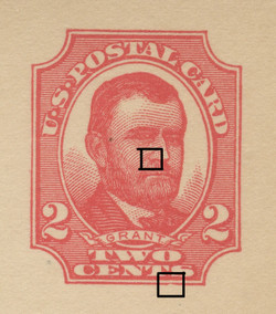 U.S. Scott # UX  25T2, UPSS #S35Bj-2 1911 2c Ulysses S. Grant, red on buff, Type 2 - Mint Postal Card (See Warranty)