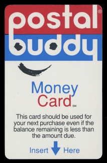 U.S. Scott # CVUXMC93, 1993 Postal Buddy "Money Card", used for payments/refunds at Postal Buddy Machines