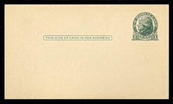 U.S. Scott # UX  27a, 1914 1c Thomas Jefferson, green on cream - Mint Postal Card (See Warranty)
