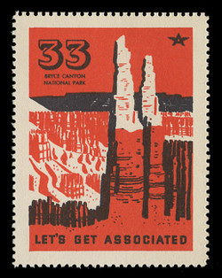Associated Oil Company Poster Stamps of 1938-9 - # 33, Bryce Canyon National Park