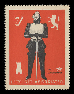 Associated Oil Company Poster Stamps of 1938-9 - #  7, The Conquistador
