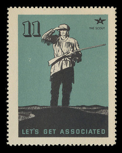 Associated Oil Company Poster Stamps of 1938-9 - # 11, The Scout