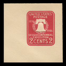 U.S. Scott # U 522a, 1926 2c Sesquicentennial Expposition Die 2 - Mint Full Corner