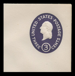 U.S. Scott # U 534c, 1950 3c Washington, Die 3 - Mint Full Corner