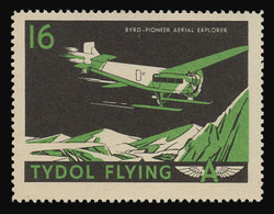 Tydol Flying "A" Poster Stamps of 1940 - #16, Byrd - Pioneer Aerial Explorer