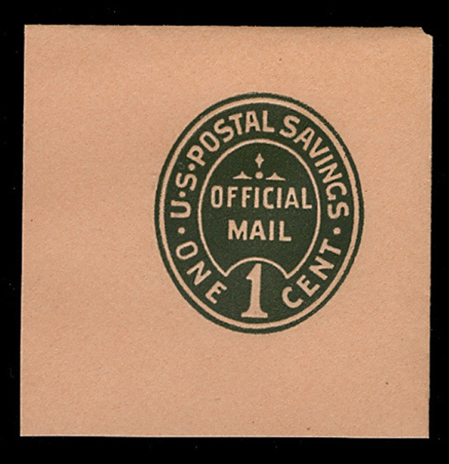 U.S. Scott # UO 071 1911 1c Official Mail, green on buff - Mint Full Corner  - SteveLevineStamps-Plus