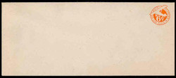 U.S. Scott # UC  4N 1942 6c Plane, Orange Background, Die 2b, NO Border - Mint Envelope, UPSS Size 23