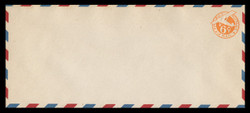 U.S. Scott # UC  6 1942 6c Plane, Orange Background, Die 3, with Border - Mint Envelope, UPSS Size 23