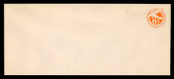 U.S. Scott # UC  6N 1942 6c Plane, Orange Background, Die 3, NO Border - Mint Envelope, UPSS Size 23