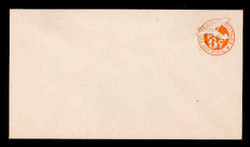 U.S. Scott # UC 13 1946 5c on 6c (UC6N) Plane, Orange Background, Die 3, NO Border - Mint Envelope, UPSS Size 13