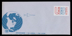 U.S. Scott # UC 48 1974 18c U.S.A. Outline & Globe - Mint Air Letter Sheet