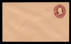 U.S. Scott # U 408, 1907-16 2c Washington, brown red on buff, Die 1 - Mint Envelope, UPSS Size  7