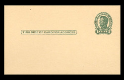U.S. Scott # UX  28/UPSS # S40-3B, 1917 1c Abraham Lincoln, Head 3, green on buff - Mint Postal Card (See Warranty)