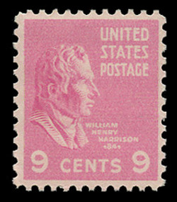 U.S. Scott # 814, 1938 9c William Henry Harrison