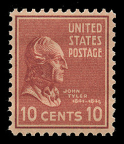 U.S. Scott # 815, 1938 10c John Tyler
