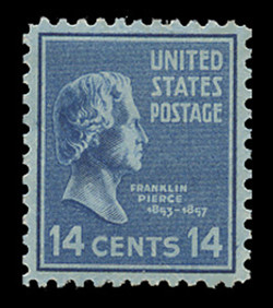 U.S. Scott # 819, 1938 14c Franklin Pierce