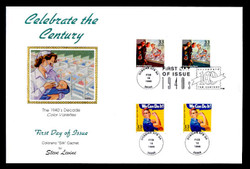 U.S. Scott #3186 33c CTC - Press Sheet First Day Cover.  Steve Levine/Colorano cachet, Extreme Color Varieties (Set of 2 Covers)