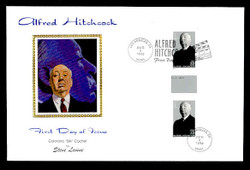 U.S. Scott #3226 Alfred Hitchcock Press Sheet First Day Cover.  Steve Levine/Colorano cachet,  PAIR with Horizontal Gutter