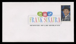 U.S. Scott #4265, 2008 42c Frank Sinatra First Day Cover.  Digital Colorized Postmark
