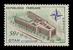 FRANCE Scott #  937, 1959 NATO Headquarters, Paris