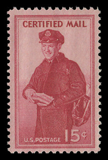 U.S. Scott # FA 1, 1955 15c Letter Carrier