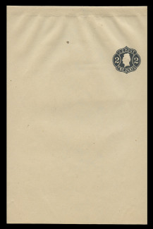 U.S. Scott # W  57, 1864 2c Jackson, Scott Die U20, black on light manila - Wrapper, Unfolded