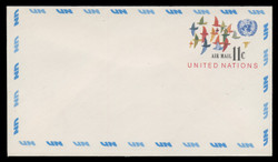 U.N.N.Y. Scott # UC 10 S, 1973 11c Birds in Flight - Mint Envelope, Small Size