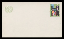 U.N.N.Y Scott # UX  6, 1975 6c U.N., Multicolored - Mint Postal Card