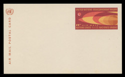 U.N.N.Y. Scott # UXC  5, 1966 11c Earth & Moon - Mint Postal Card