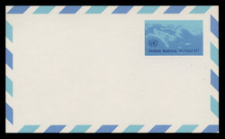 U.N.N.Y. Scott # UXC 10, 1975 11c Clouds - Mint Postal Card