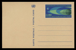 U.N.GEN Scott # UX  2, 1969 30c Earth and Moon - Mint Postal Card