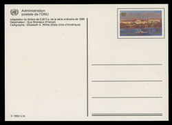 U.N.GEN Scott # UX  8, 1992 90c Geneva Offices - Mint Postal Card