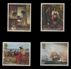 JERSEY Scott #   57-60, 1971 Paintings by Artists from Jersey (Set of 4)
