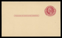 U.S. Scott # UY 13 Type 1, 1951 2c George/Martha Washington - Mint Message-Reply Card - FOLDED (See Warranty)