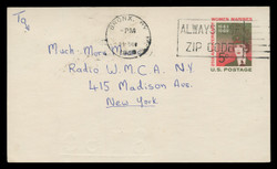 U.S. Scott # UX  56, 1968 5c Women Marines, 25th Anniversary - Used Postal Card
