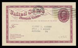 U.S. Scott # UX  65, 1973 6c Liberty Head - Centenary of the First U.S. Postal Card - Used Postal Card