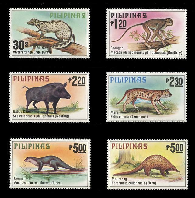 PHILIPPINES Scott # 1403-8, 1979 Philippine Animals (Set of 6 ...